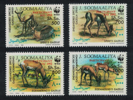 Somalia WWF Antelopes Overprint 'Rio 1992' 4v 1992 MNH MI#444-447 - Somalia (1960-...)