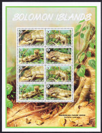 Solomon Is. WWF Prehensile-tailed Skink Sheetlet Of 2 Sets 2005 MNH SG#1162-1165 MI#1282-1285 KB Sc#1035-1038 - Salomon (Iles 1978-...)