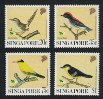 Singapore Oriole Tailorbird Iora Garden Birds 4v 1991 MNH SG#663-666 - Singapur (1959-...)