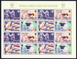 Sierra Leone WWF Patas Monkey Sheetlet Of 4 Sets 2004 MNH SG#4290-4293 MI#4694-4697 Sc#2752 A-d - Sierra Leone (1961-...)