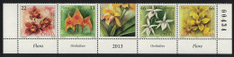 Serbia Orchids 4v Strip Control Number 2013 MNH SG#624-627 - Serbie