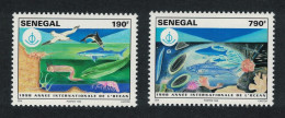 Senegal Bird Dolphin Fish International Year Of The Ocean 2v RARR 1998 MNH SG#1530-1531 - Senegal (1960-...)