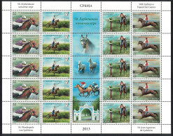 Serbia Ljubicevo Equestrian Games 4v Sheet 2013 MNH SG#629-632 - Serbie