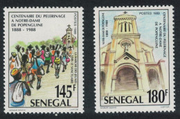 Senegal Pilgrimage To Our Lady Of Popenguine 2v 1989 MNH SG#1022-1023 - Senegal (1960-...)