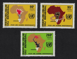 Senegal For Namibian Independence 3v 1983 MNH SG#771-773 MI#7798-800 - Sénégal (1960-...)