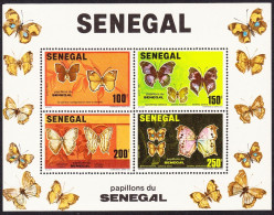 Senegal Butterflies MS 1982 MNH SG#MS747 MI#Block 41 - Sénégal (1960-...)