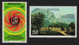 Senegal 10th Anniversary Of International French Language Council 2v 1977 MNH SG#633-634 - Sénégal (1960-...)