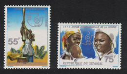 Senegal International Women's Year 2v 1975 MNH SG#574-575 Sc#415-416 - Senegal (1960-...)