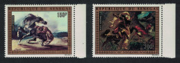 Senegal Paintings By Delacroix 2v Margins 1974 MNH SG#551-552 - Senegal (1960-...)
