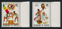 Senegal Dance Music Sport National Youth Week 2v 1974 MNH SG#553-554 - Sénégal (1960-...)