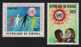 Senegal Racial Equality Year 2v 1971 MNH SG#455-456 - Sénégal (1960-...)