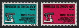 Senegal 50th Anniversary Of ILO 2v 1969 MNH SG#396-397 - Sénégal (1960-...)