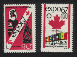 Senegal EXPO 67 World Fair Montreal 2v 1967 MNH SG#358-359 MI#361-362 - Sénégal (1960-...)