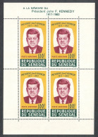 Senegal President Kennedy Commemoration MS 1964 MNH SG#MS291 - Sénégal (1960-...)