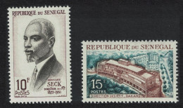 Senegal Postal Services Commemoration 2v 1965 MNH SG#298-299 - Sénégal (1960-...)