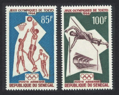 Senegal Basketball Olympic Games Tokyo 2v 1964 MNH SG#283-284 MI#288-289 - Senegal (1960-...)