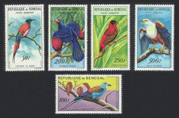 Senegal Fish Eagle Bee-eater Turaco Bishop Roller Birds 5v 1960 MNH SG#234-238 - Sénégal (1960-...)