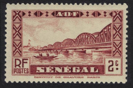 Senegal Faidherbe Bridge Boat Dakar 2c 1935 MNH SG#140 Sc#143 - Senegal (1960-...)