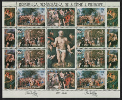 Sao Tome Rubens Paintings Sheetlet 1983 MNH MI#815-16 - Sao Tome Et Principe