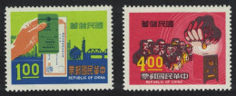 Taiwan National Savings Campaign 2v 1971 MNH SG#803-804 - Unused Stamps
