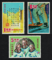 Taiwan First Man On The Moon 3v 1970 MNH SG#767-769 MI#789-791 - Unused Stamps