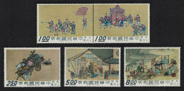 Taiwan 'A City Of Cathay' Scroll 2nd Series 5v 1969 MNH SG#699-703 MI#721-725 - Unused Stamps