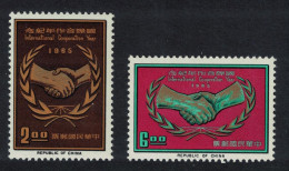Taiwan International Co-operation Year 2v 1965 MNH SG#560-561 MI#582-583 - Unused Stamps