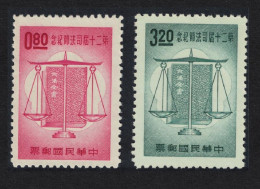 Taiwan 20th Judicial Day 2v 1965 MNH SG#536-537 - Ongebruikt