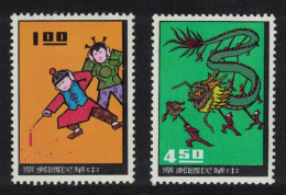 Taiwan Chinese Folklore 1st Series 2v 1965 MNH SG#567-568 MI#589-590 - Unused Stamps