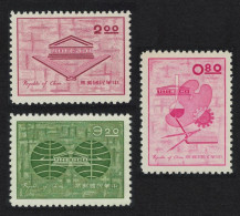 Taiwan UNESCO Activities 3v 1962 MNH SG#448-450 MI#447-449 - Ungebraucht