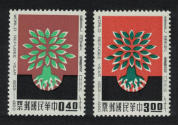 Taiwan Plants World Refugee Year 2v 1960 MNH SG#349-350 MI#357-358 - Ungebraucht