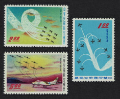 Taiwan Chinese Air Force Commemoration Aviation 3v 1960 MNH SG#344-346 MI#352-354 Sc#C70-C72 - Unused Stamps