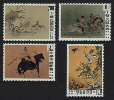 Taiwan Ancient Chinese Paintings From Palace Museum Collection 4v 1960 MNH SG#358-361 - Neufs