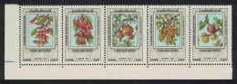 Syria Fruits Aleppo Agricultural Fair 5v Strip 1974 MNH SG#1247-1251 - Syria