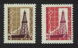 Syria Oil Derrick 2v KEY VALUES 1968 MNH SG#1014-1015 MI#1041-42 - Syrie