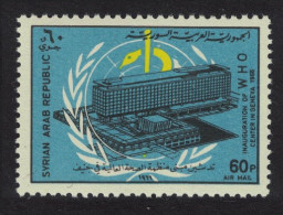 Syria Inauguration Of WHO Headquarters Geneva 1966 MNH SG#919 - Siria