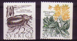 Sweden Threatened Species 2v 1987 MNH SG#1333-1334 - Unused Stamps