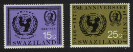 Swaziland 25th Anniversary Of UNICEF 2v 1972 MNH SG#192-193 - Swaziland (1968-...)