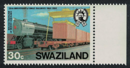 Swaziland Train Container Loading Matsapha Station 30c 1948 MNH SG#468 - Swaziland (...-1967)