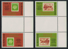 Suriname Stamp Exhibition 'Fepapost 94' Tete-Beche Gutter Pairs 1994 MNH SG#1607-1608 - Surinam