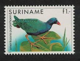 Suriname American Purple Gallinule Bird 1985 MNH SG#1248 - Surinam