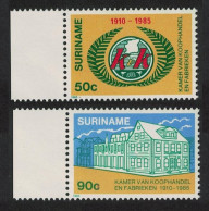 Suriname Chamber Of Commerce And Industry 2v Margins 1985 MNH SG#1232-1233 - Suriname