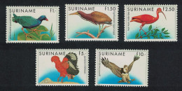 Suriname Gallinule Heron Ibis Eagle Cock-of-the-Rock Birds 5v COMPLETE 1985 MNH SG#1248-1252 MI#1146-1148 - Surinam