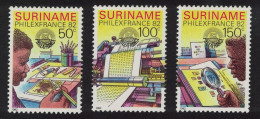 Suriname Philexfrance 82 International Stamp Exhibition Paris 3v 1982 MNH SG#1082-1084 - Suriname