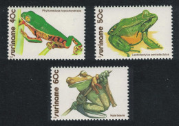 Suriname Frogs 3v 1981 MNH SG#1040-1042 MI#948-950 Sc#574-576 - Surinam