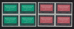 Suriname European Migration 2v Blocks Of 4 1966 MNH SG#572-573 - Suriname