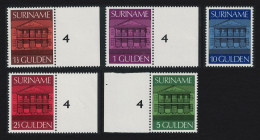 Suriname Definitives High Values 5v Some With Margins High Cat Value! 1975 SG#805-808a - Suriname
