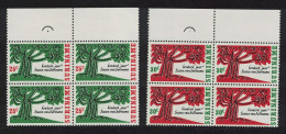 Suriname Parliament 2v Blocks Of 4 1966 MNH SG#594-595 - Suriname