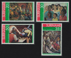 Suriname Paintings By Surinam Artists 4v 1976 MNH SG#832-835 - Suriname