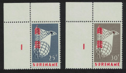 Suriname Television Service 2v Corners 1966 MNH SG#596-597 - Suriname